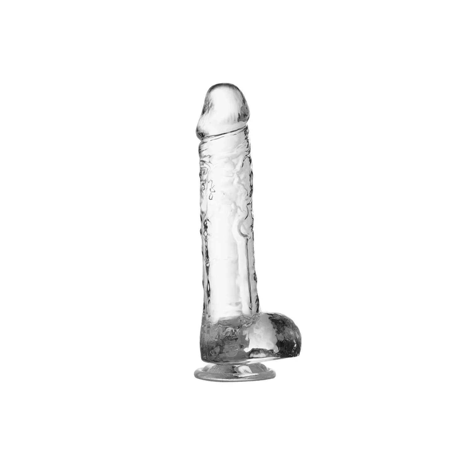Ero Shop Şeffaf Realistik Dildo 23 cm