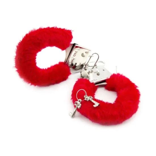 KIRMIZI PELUŞLU METAL KELEPÇE