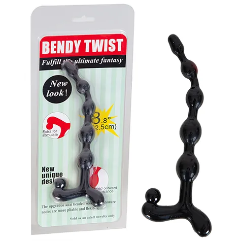 BENDY TWIST Anal Boncuk Siyah