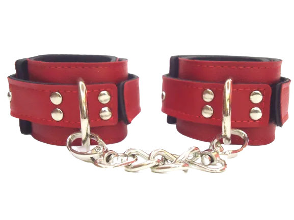 Deri Kırmızı Kelepçe