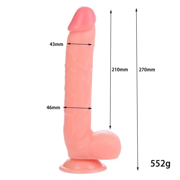 BIG SIZE Dildo Büyük Boy Realistik Penis 27 CM - Görsel 4
