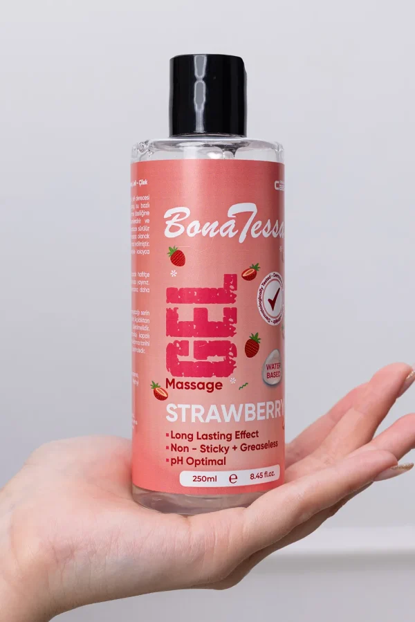 Bona Tessa Su Bazlı Kayganlaştırıcı Masaj Jeli 250 ML Çilekli - Görsel 6