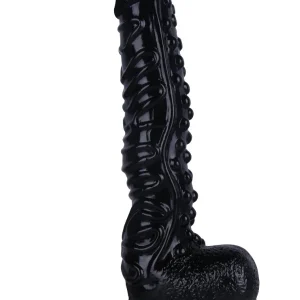 Ero Shop Siyah Dildo Nokta Tırtıklı