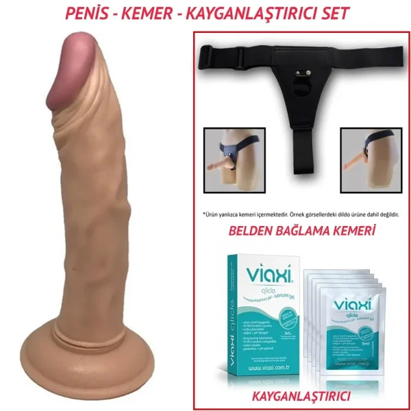 EroShop Belden Bağlamalı Vantuzlu Realistik Penis