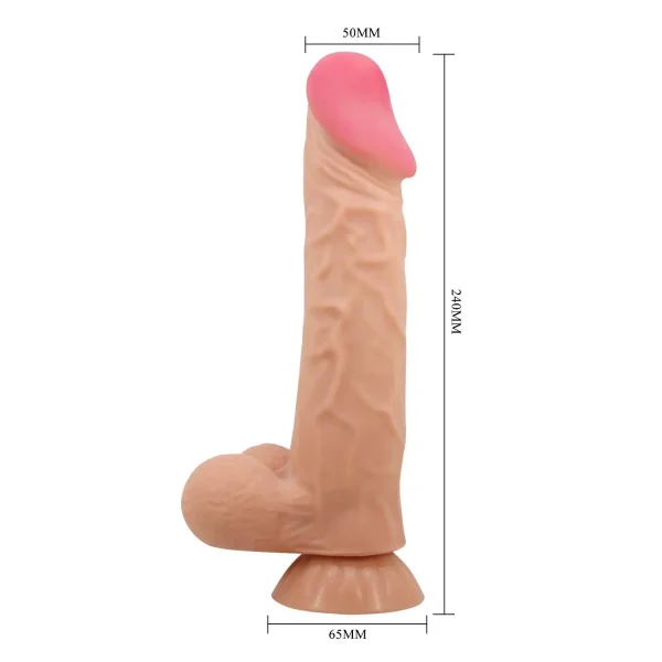 Eroshop Kıkırdak Yapılı Çift Katmanlı Gerçekçi Dildo Penis - Görsel 3
