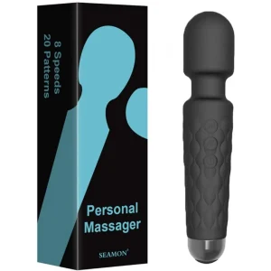 Female Wand Massager Şarjlı Vibratör - Siyah