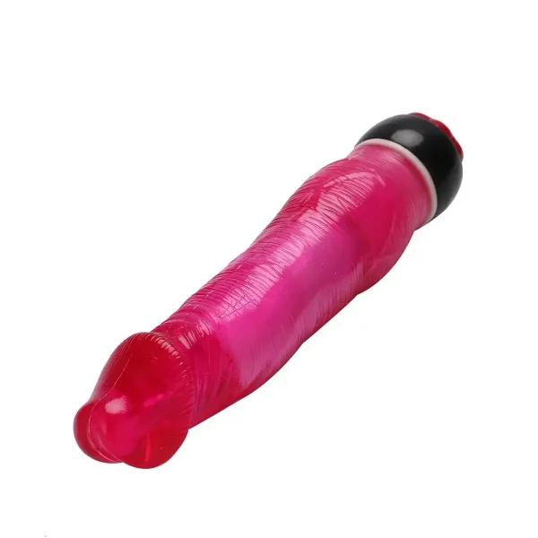 Güçlü Titreşimli Jel Dokulu Klasik Vibratör Penis 21 CM - Görsel 4