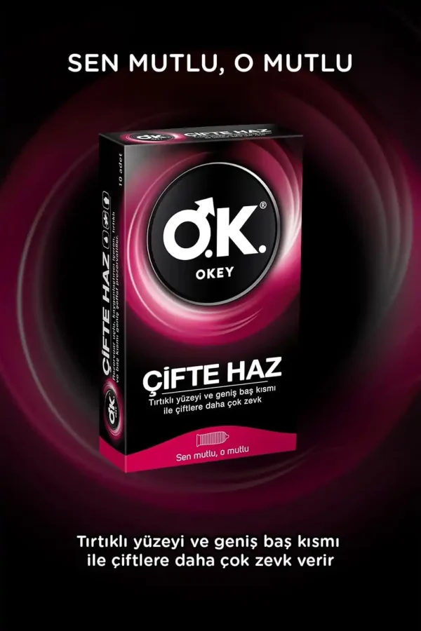 Okey Çifte Haz Prezervatif - Görsel 2
