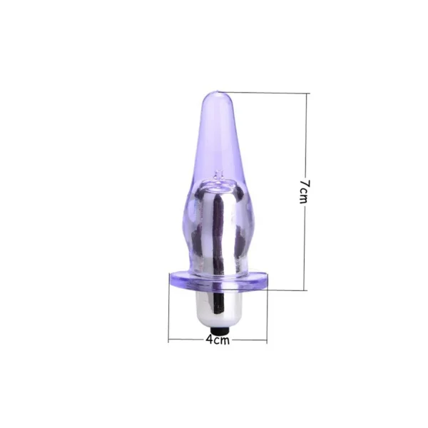 Şeffaf Silikon Anal Vibratör - Görsel 2