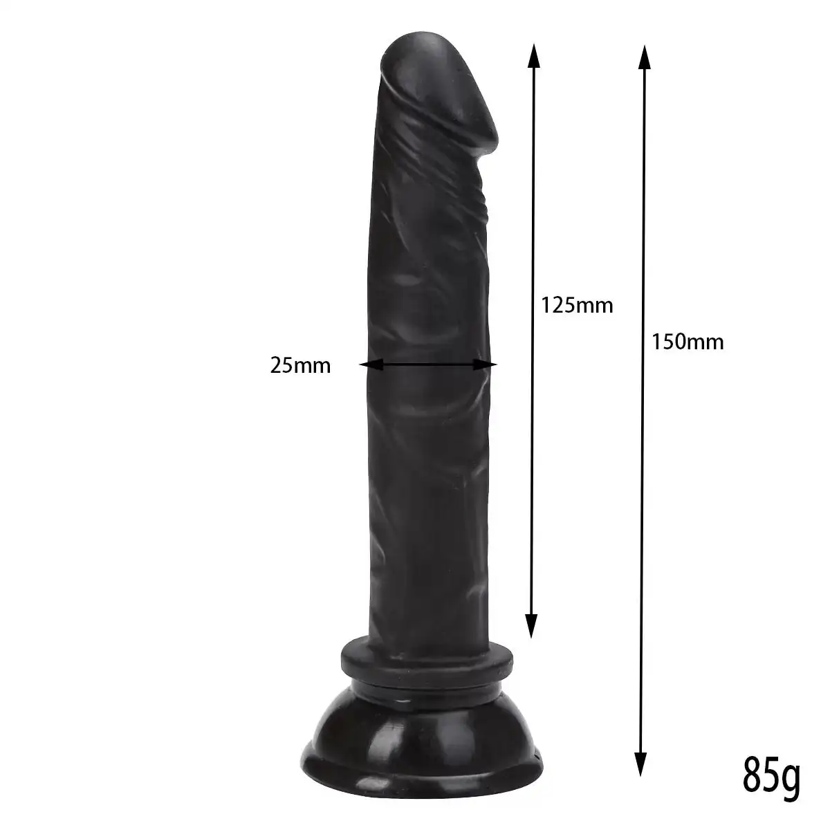 Testissiz Realistik Siyah Anal Penis - Görsel 5